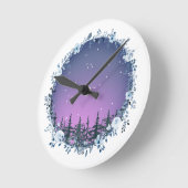 Once upon a winter dusk wall clock runde wanduhr (Winkel)