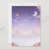 Once Upon Time Girl Princess Magic Castle Birthday Einladung (Rückseite)