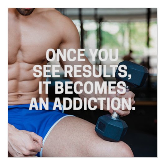Once You See Results Motivational Poster (Vorderseite)