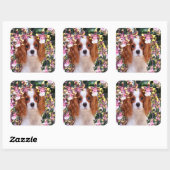 Oncidium Orchids Cavalier King Charles Stickers (Blatt)