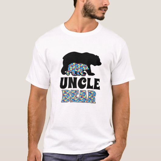 Oncle Bear Autiseness Awareness T-Shirt (Vorderseite)