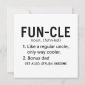 Oncle Birthday Funcle Karte (Vorderseite)