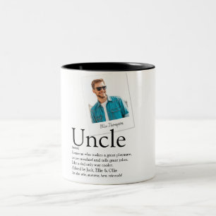 Oncle Definition Foto Zweifarbige Tasse