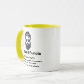 Oncle Definition Funny Bartded Funcell Tasse (Vorderseite Links)