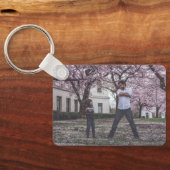 Oncle Foto Collage 5 Bilder Collage Schlüsselanhänger (Rückseite)