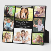 Oncle Foto Collage Black Fotoplatte (Seite)