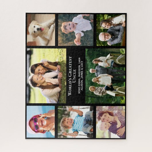 Oncle Foto Collage Puzzle (Vertikal)