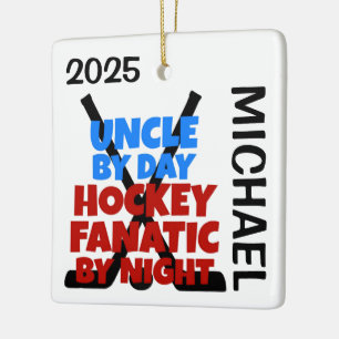 Oncle Lieben Hockey CUSTOM Keramikornament
