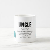 Oncle Quote Modernes Cooles Foto Kaffeetasse (Mittel)