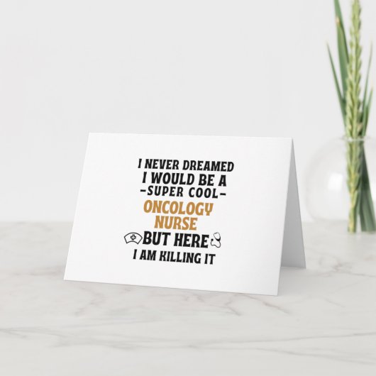 ONCOLOGIE NURSE FEIERTAGSKARTE (Vorderseite)