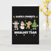 Oncology Christmas Crew Chemotherapy Nurse Techs N Karte (Gelbe Blume)