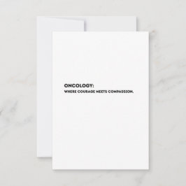 Oncology Definition Card – Thank You Oncologist  Dankeskarte