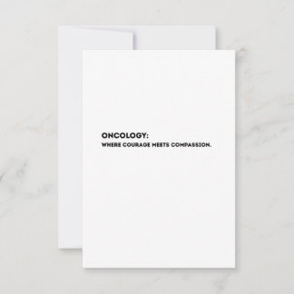 Oncology Definition Card – Thank You Oncologist Dankeskarte