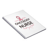 Oncology-Krankenschwester Blumen Notizblock (Rechte Seite)