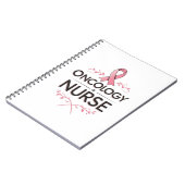 Oncology-Krankenschwester Blumen Notizblock (Linke Seite)