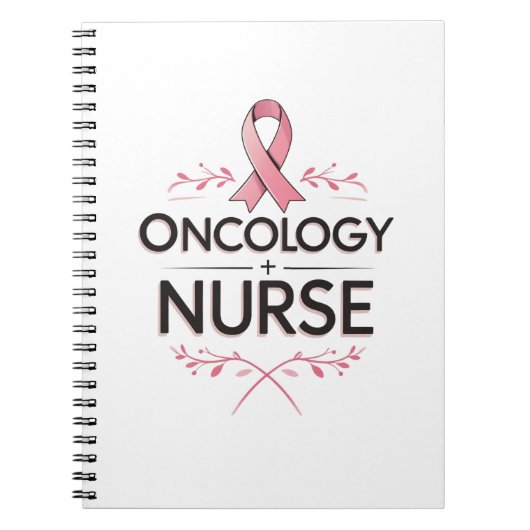 Oncology-Krankenschwester Blumen Notizblock (Vorderseite)