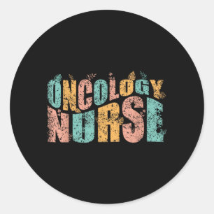 Oncology-Krankenschwester Krebs Pflege Krankenschw Runder Aufkleber