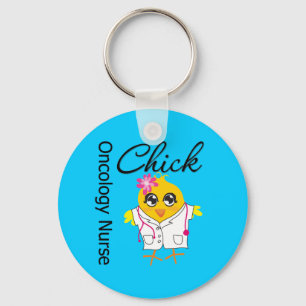 Oncology Nurse Chick v2 Schlüsselanhänger