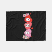 Oncology Nurse Fight Cancer Nurse Valentine Onc De Fleecedecke (Vorderseite (Horizontal))
