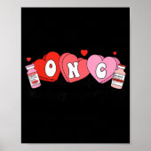 Oncology Nurse Fight Cancer Nurse Valentine Onc De Poster (Vorne)