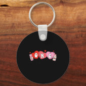 Oncology Nurse Fight Cancer Nurse Valentine Onc De Schlüsselanhänger (Vorderseite)