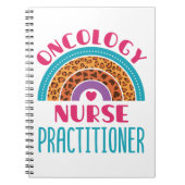 Oncology Nurse Practitioner Rainbow Boho Notizblock (Vorderseite)