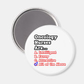 Oncology Nurse Quiz...Joke Magnet (Vorderseite/Rückseite)