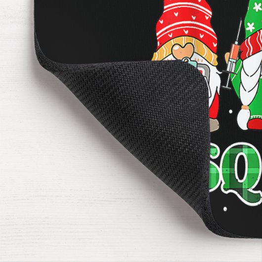 Oncology Nurse Squad Christmas Gnomes RN Matching Mousepad (Ecke)