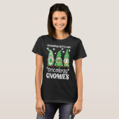 Oncology Nurse St Patricks Day Gnome For PICU Nurs T-Shirt (Vorne ganz)