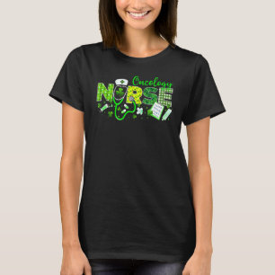 Oncology Nurse St Patricks Day Liebe Stethoscope R T-Shirt