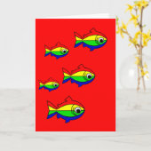 Oncor Hynchus Mykiss - Raibow Trout Karte (Gelbe Blume)