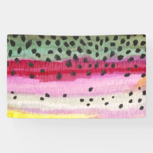 Oncorhynchus Mykiss, Regenbogenforelle Banner (Horizontal)