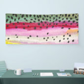 Oncorhynchus Mykiss, Regenbogenforelle Banner (Messe)