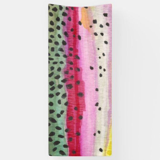 Oncorhynchus Mykiss, Regenbogenforelle Banner (Vertikal)