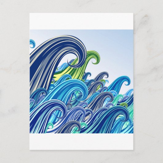 Ondas do Mar Postkarte (Vorderseite)