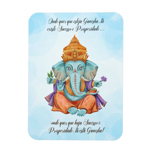 Onde quer que esteja Ganesha Magnet (Vertikal)