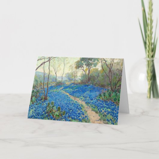 Onderdonk - A Hillside of Bluebonnets - Texas Karte (Vorderseite)