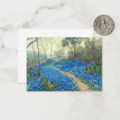 Onderdonk - A Hillside of Bluebonnets - Texas Mitteilungskarte (Vorderseite/Rückseite Beispiel)