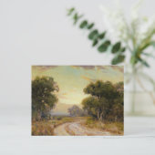 Onderdonk - Abend bei Jackson, SW Texas Postkarte (Stehend Vorderseite)