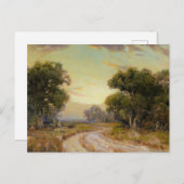 Onderdonk - Abend bei Jackson, SW Texas Postkarte (Vorne/Hinten)