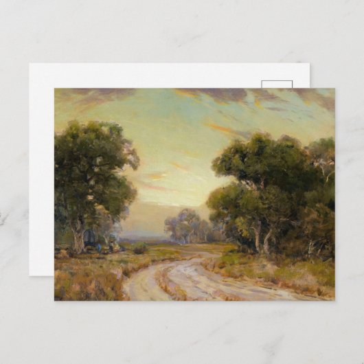 Onderdonk - Abend bei Jackson, SW Texas Postkarte (Vorne/Hinten)