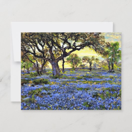 Onderdonk - Alter Eichenbaum und Bluebells Karte (Vorderseite)