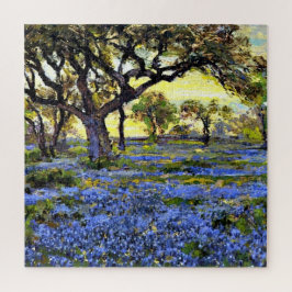 Onderdonk - Alter Eichenbaum und Bluebonnets Puzzle