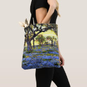 Onderdonk - Alter Eichenbaum und Bluebonnets Tasche (Von Nahem)