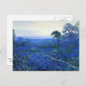 Onderdonk - Bluebonnet-Landschaft mit Cacti, Road, Postkarte (Vorne/Hinten)
