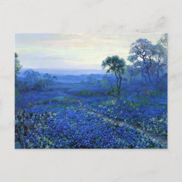 Onderdonk - Bluebonnet-Landschaft mit Cacti, Road, Postkarte