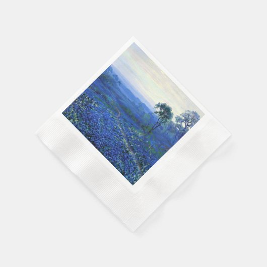 Onderdonk - Bluebonnet-Landschaft mit Cacti, Serviette (Ecke)