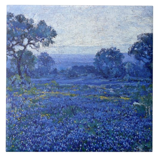 Onderdonk - Bluebonnet Scene, fine art, Fliese (Vorderseite)