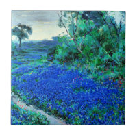 Onderdonk - Bluebonnets am Misty Morning
