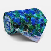 Onderdonk - Bluebonnets am Misty Morning Krawatte (Gerollt)